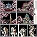 AP ARTSPER Scratch Art for Teens Adult Magic Rainbow Flower Engraving Painting Paper Landscape ScratchboardA4 Sketch Beautiful Crafts Set 8 Sheets with 4 tools Drawing Pens Cleaning BrushSakura - Image 3
