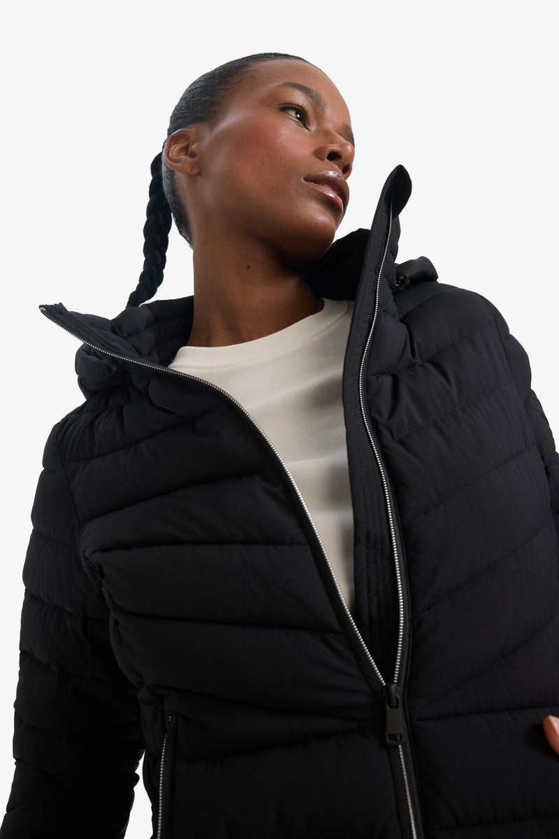 DeFacto Black Woman Water Repellent Regular Fit Puffer Jacket Casual - Image 5