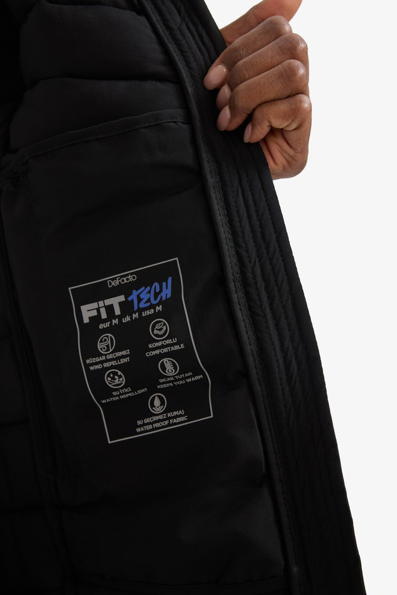 DeFacto Black Woman Water Repellent Regular Fit Puffer Jacket Casual - Image 3