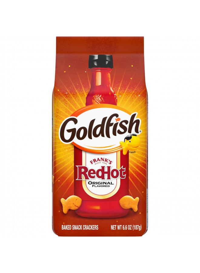 Pepperidge Farm Goldfish Crackers, Limited Edition Frank's RedHot Snack Crackers, 6.6 oz. bag - Image 1