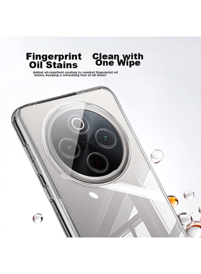Koolife Phone Case For Vivo Y300pro, Protective Cover For Y300pro, Full Lens Protection, Simple Skin-friendly Transparent Soft Shell, Fingerprint-resistant Back Cover - Image 5