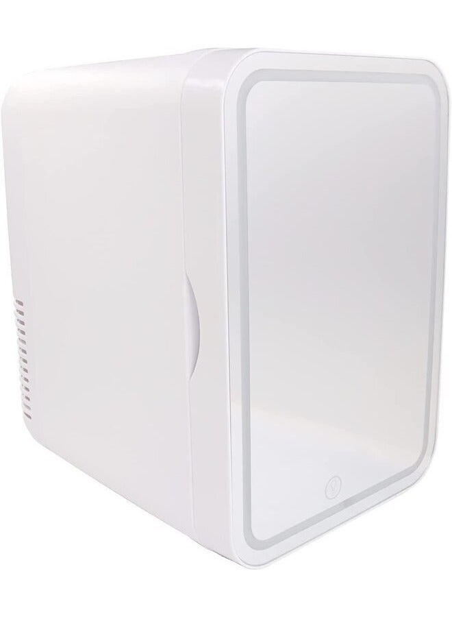 8 Liter Makeup Mirror Fridge with LED Lights Beauty Portable Personal Mini Fridge - Skincare Fridge,Beverage Refrigerators  - Image 1
