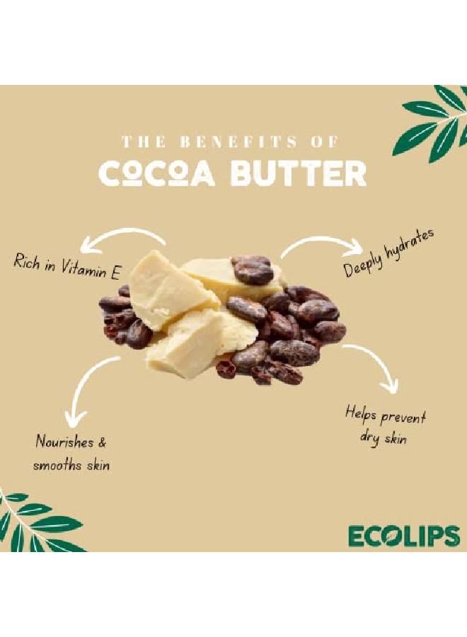 Eco Lips Bee Free Vegan Lip Balm Made Without Beeswax ; Candelilla Wax Organic Cocoa Butter & Coconut Oil Lip Care Soothe & Moisturize Dry Cracked And Chapped Lips 100% Plasticfree Plant Pod Packaging - Image 5