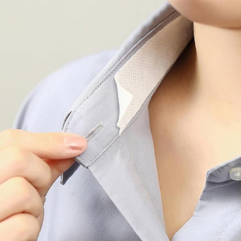 KIRIADA KIRIADA 2 Roll Collar Protector Neck Sweat Pad Antiperspirant Sticker Absorbing Sweat Pads nonwoven fabric Disposable SelfAdhesive Invisible Protection Hats Liner Caps Against Collar Sweat  Stains - Image 2