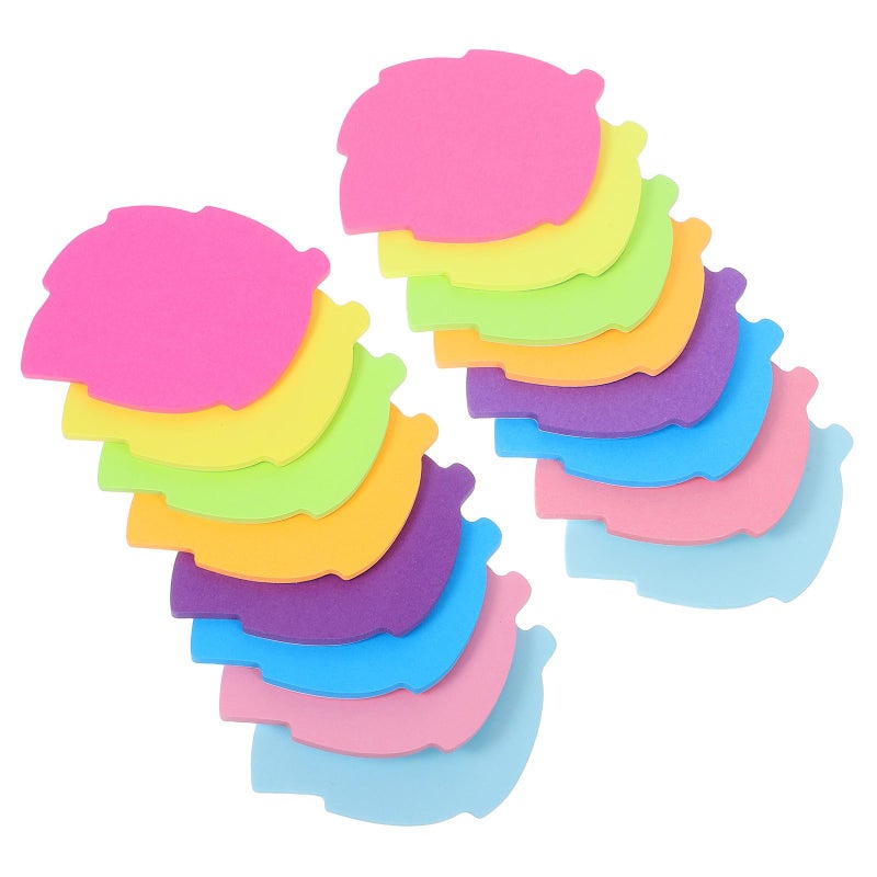 Leaf Shape Self Stick Memo Pads 16pcs Set Removable Adhesive Notes For Office School Home - Image 2