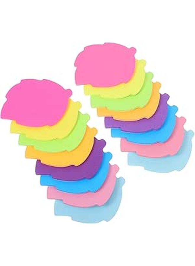 Leaf Shape Self Stick Memo Pads 16pcs Set Removable Adhesive Notes For Office School Home - Image 1