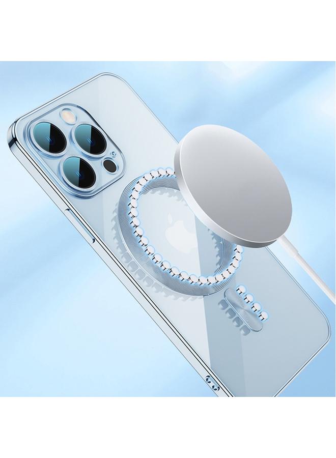 زبون جراب لهاتف iPhone 12 جراب هاتف مغناطيسي مطلي بالكهرباء من MagSafe - Image 3