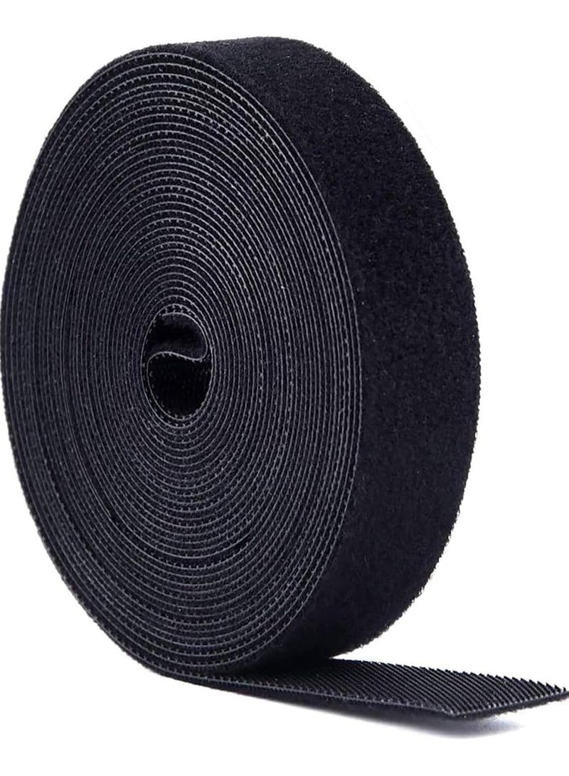 5 Meter Velcro Cord Ties - Cable Organizer, Nylon USB Cord Ties, Wire Winder Clip, Cable Holder, Reusable Fastening Tape for Mobile Phone, PC, Mouse Cords Management