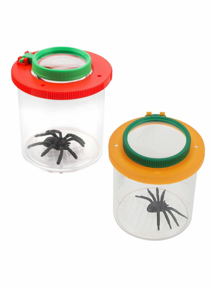 Excefore Insect Box, Insect Cage with Magnifying Insect Observation Box Portable Bug Viewer Bug Jar - Image 1