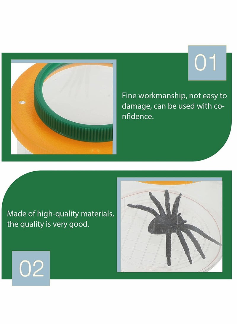 Excefore Insect Box, Insect Cage with Magnifying Insect Observation Box Portable Bug Viewer Bug Jar - Image 3