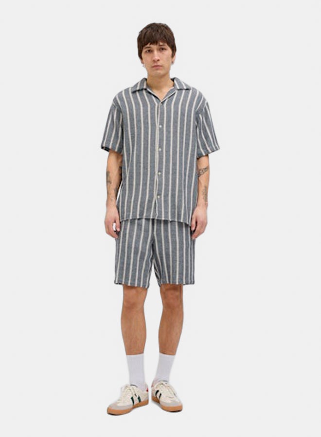 JACK & JONES JACK & JONES Mens Coba Stripe Resort Shirt  - Image 2