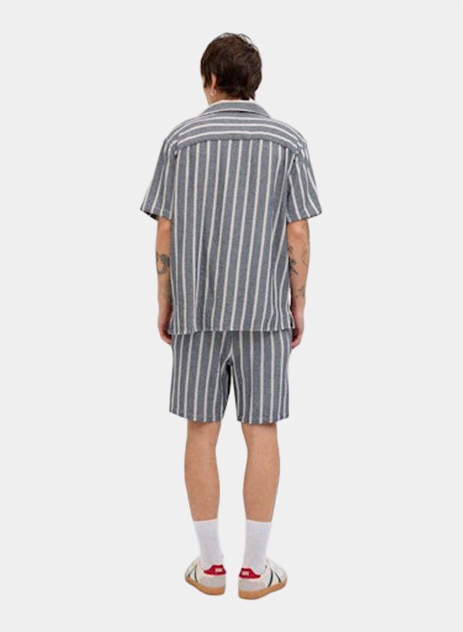 JACK & JONES JACK & JONES Mens Coba Stripe Resort Shirt  - Image 5