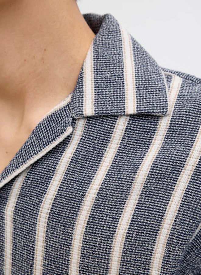 JACK & JONES JACK & JONES Mens Coba Stripe Resort Shirt  - Image 4