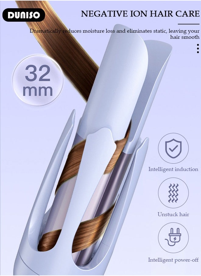 Automatic Hair Curler Rollers,Advanced Petal-shaped Auto Curling Iron 32mm Large Waves,Hair Care Coating,Fast Heating,3 Temperatures control,Multi-Protections,Create Pretty Curls Effortlessly