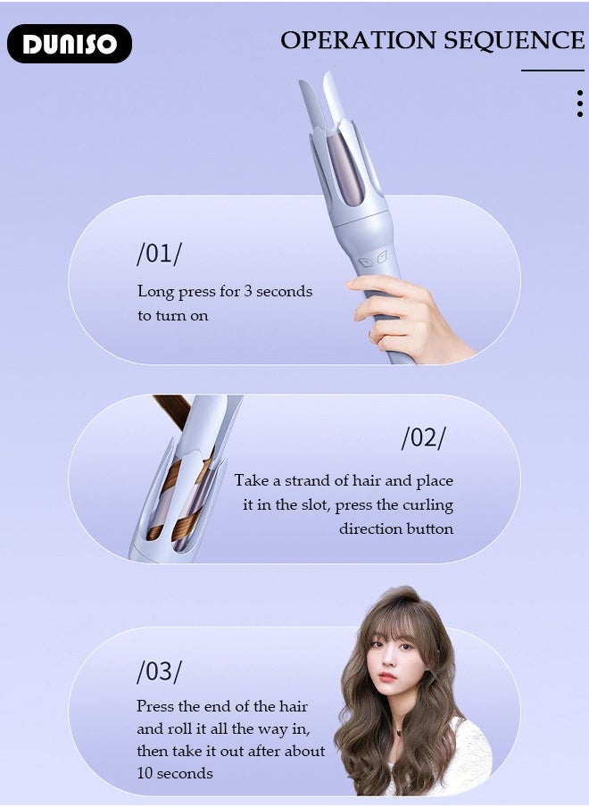 Automatic Hair Curler Rollers,Advanced Petal-shaped Auto Curling Iron 32mm Large Waves,Hair Care Coating,Fast Heating,3 Temperatures control,Multi-Protections,Create Pretty Curls Effortlessly