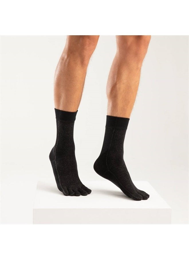 bonnysilver - AntiFungal Toe Crew Women Silver Socks - Image 1