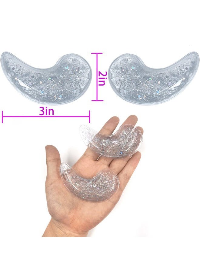 coldchill - Reusable Gel Eye Ice Pack, Cooling Eye Pad, Hot ＆ Cold Treatment for Eye Strain, Eye Swelling, Eye Redness, Puffy Eyes, Dark Circles, Smooth Fine Lines, and Eye Recover Surgery. (Clear ＆ 10PCS) - Image 1