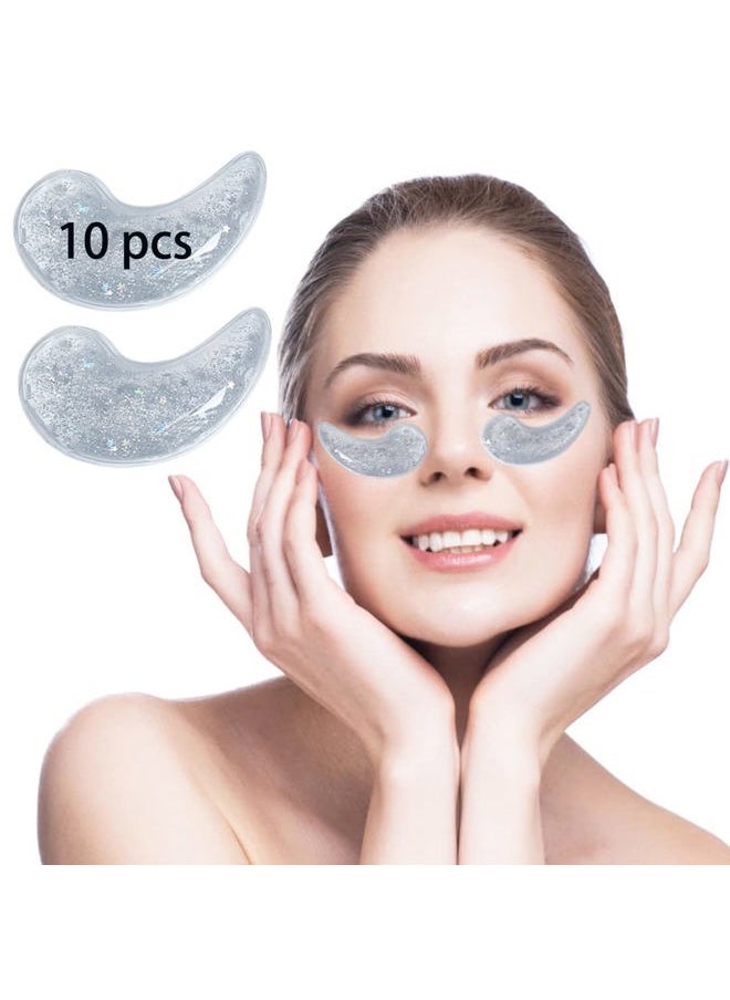 coldchill - Reusable Gel Eye Ice Pack, Cooling Eye Pad, Hot ＆ Cold Treatment for Eye Strain, Eye Swelling, Eye Redness, Puffy Eyes, Dark Circles, Smooth Fine Lines, and Eye Recover Surgery. (Clear ＆ 10PCS) - Image 1