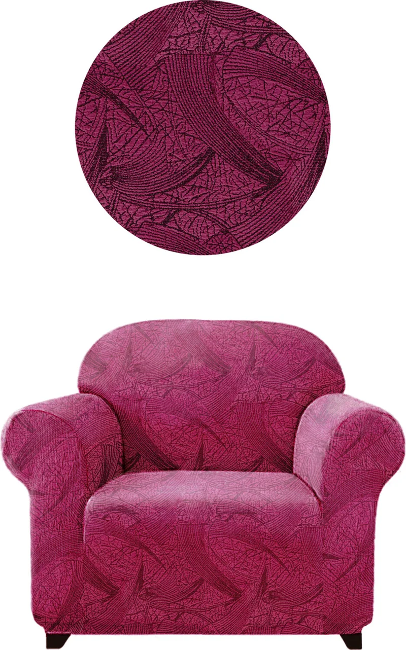 الجيار Jacquard Sofa, Sofa and Sofa Bed Cover, Sehra Pattern, Flexible, Without Skirt, For Single (Armchair)