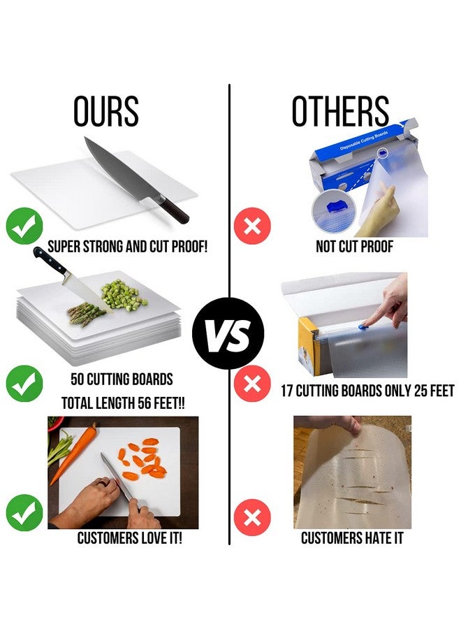 كراون ديسبلاي ألواح تقطيع Crown عالية الجودة للاستخدام مرة واحدة، 50 قطعة ~ 10 بوصة × 13.5 بوصة، ألواح للاستخدام مرة واحدة للمطبخ والاستخدام التجاري ~ براءة اختراع قيد الانتظار ~ ألواح تقطيع للاستخدام مرة واحدة قابلة لإعادة التدوير - Image 4