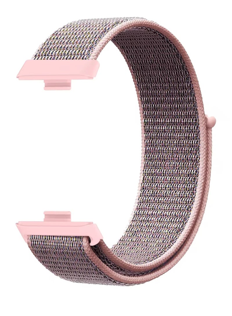 Nylon Loop Strap for Huawei Watch Fit 3/4/4 Pro Smartwatch Sport Bracelet Soft Band Correas Accessories (Pink Sand) - Image 2