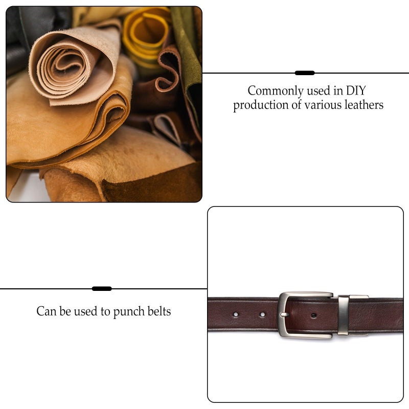 360pcs Double Sided Leather Rivets Kit with Pliers 6mm and 8mm Round Caps for DIY Crafting Leatherwork Canvas Repair - Image 4