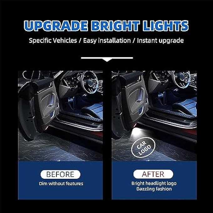 YARDHOBI Led Car Door Logo Light Courtesy Projector Laser Welcome Lights Car Door Lights Logo Projector 3D Ghost Shadow Light Lamps Accessories For Rxesgxlslxisgsrcux Series For Lexus Door Light 4 Pack - Image 3