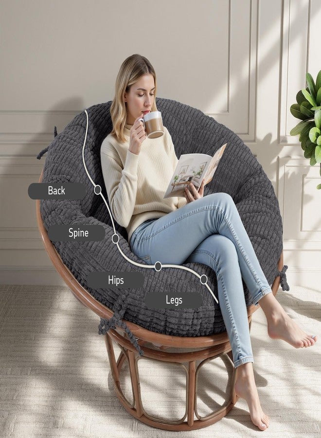 idee-home كرسي باباسان كوشيو، رمادي - Image 4