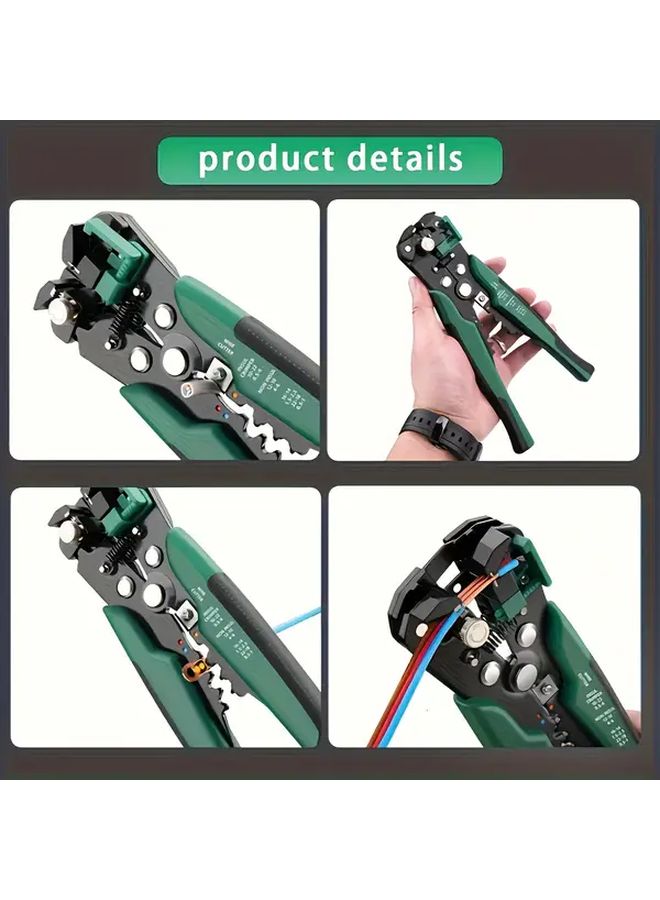 Automatic Wire Stripper Cutter Multifunctional Tool with Insulation Stripping and Crimping Device - Image 2