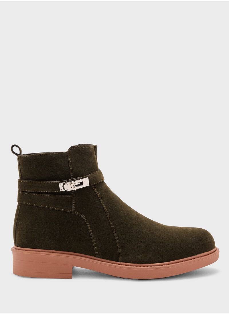 Robert Wood Suede Pull On Boots  - Image 1