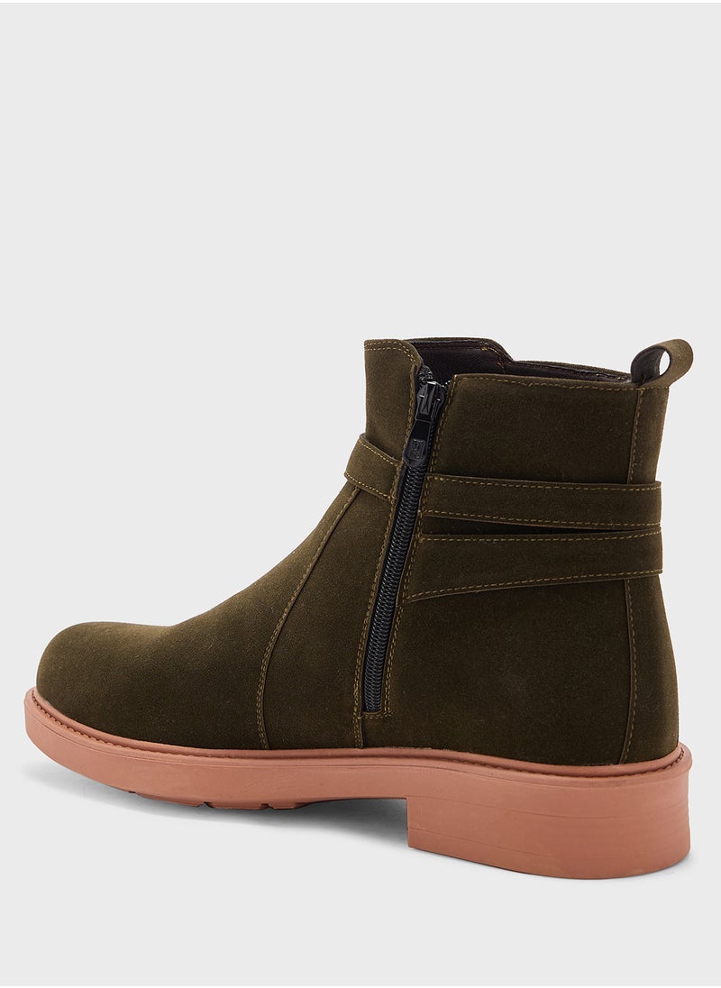 Robert Wood Suede Pull On Boots  - Image 3