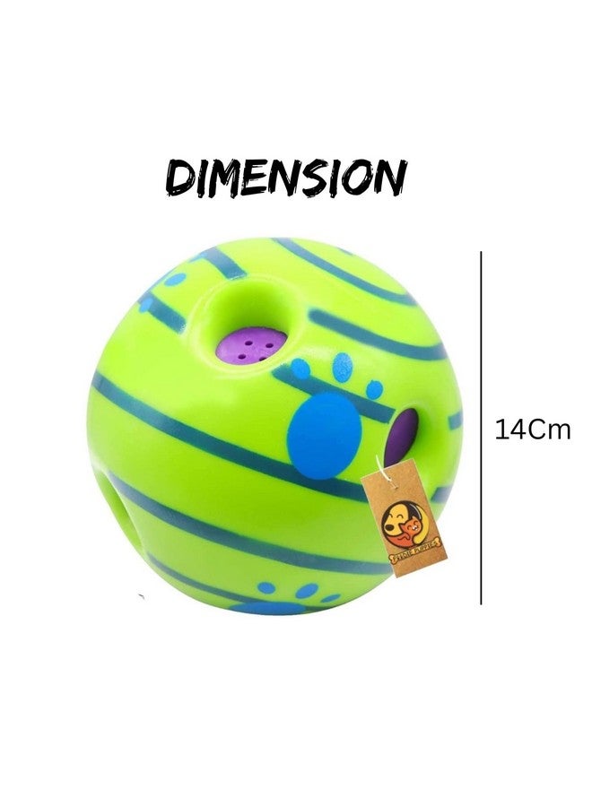 Interactive Dog Toys Ball Giggle Squeaky Ball Dog Toys - (Giggle Ball, Large 5.5Inch) Medium And Large Breeds, Helps Keep Dogs Happy, Healthy, And Fit Safe - Image 2