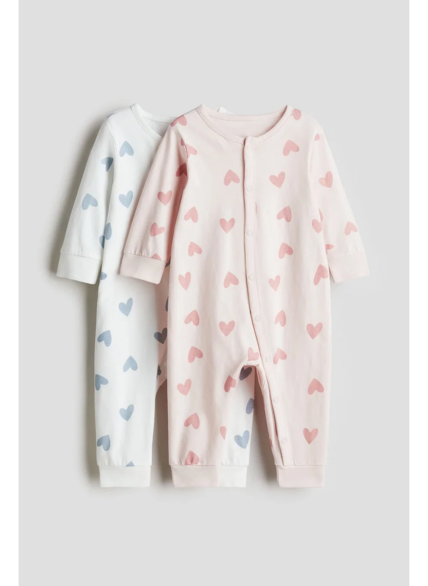 H&M 2-Pack Patterned Cotton Pyjamas