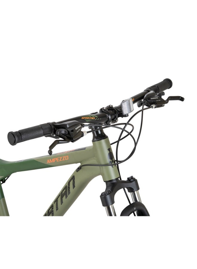 Spartan Ampezzo 27.5" MTB – 17.5" Alloy Frame, Shimano 3x7 Speed Drivetrain, Front Suspension Fork, Alloy Disc Brakes, 27.5x2.1" CST MTB Tyres, Trail-Ready Mountain Bike | SP-3005-27-ARMGRN - Image 3