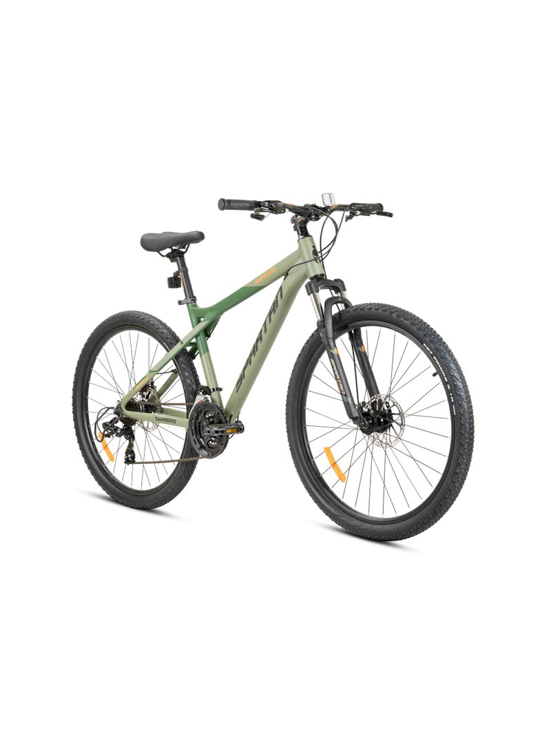 Spartan Ampezzo 27.5" MTB – 17.5" Alloy Frame, Shimano 3x7 Speed Drivetrain, Front Suspension Fork, Alloy Disc Brakes, 27.5x2.1" CST MTB Tyres, Trail-Ready Mountain Bike | SP-3005-27-ARMGRN - Image 1