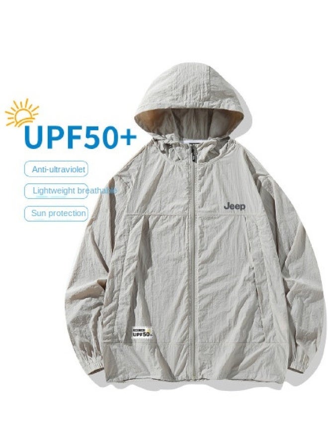 Jeep Cool And Refreshing Summer Boys' Lightweight Hooded Jacket Outdoor Sun Protection Breathable Skin-friendly Windbreaker - Image 1