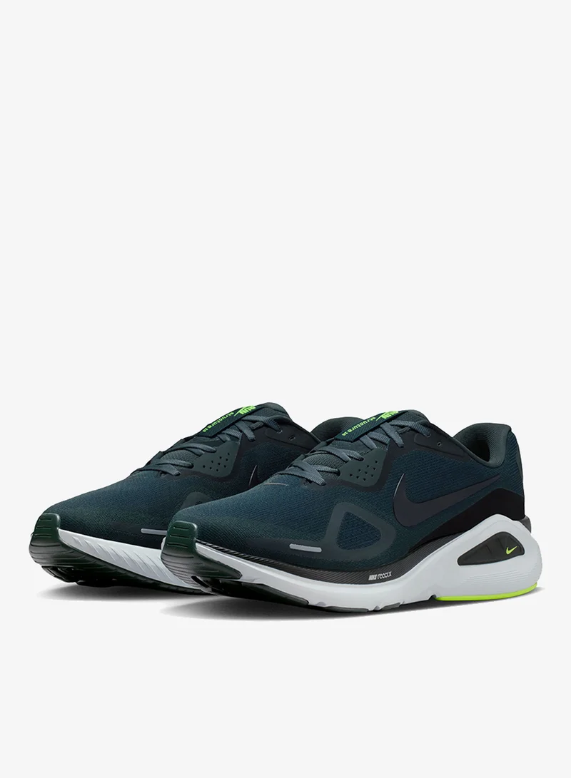 Nike SEAWEED/BLACK-VOLT-PURE PLATINUM-BLUE FORCE Structure 26 Wide for Men | Best Price UAE