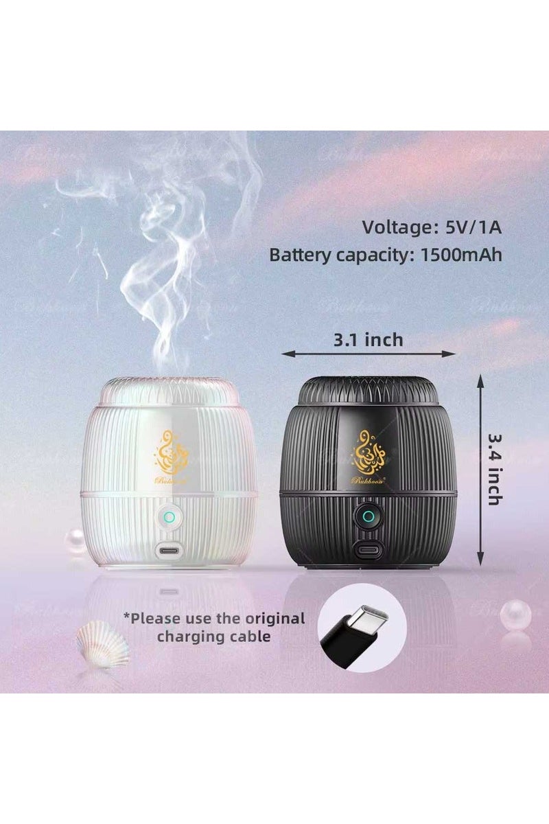 Oud Bakhoan Newest Portable USB Rechargeable Smart Incenses Burner, Car Electric Incense Holder, Arabic Bakhoor Burner - Image 4