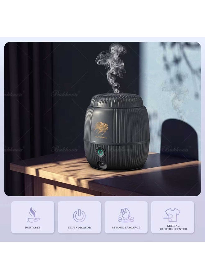Oud Bakhoan Newest Portable USB Rechargeable Smart Incenses Burner, Car Electric Incense Holder, Arabic Bakhoor Burner - Image 4