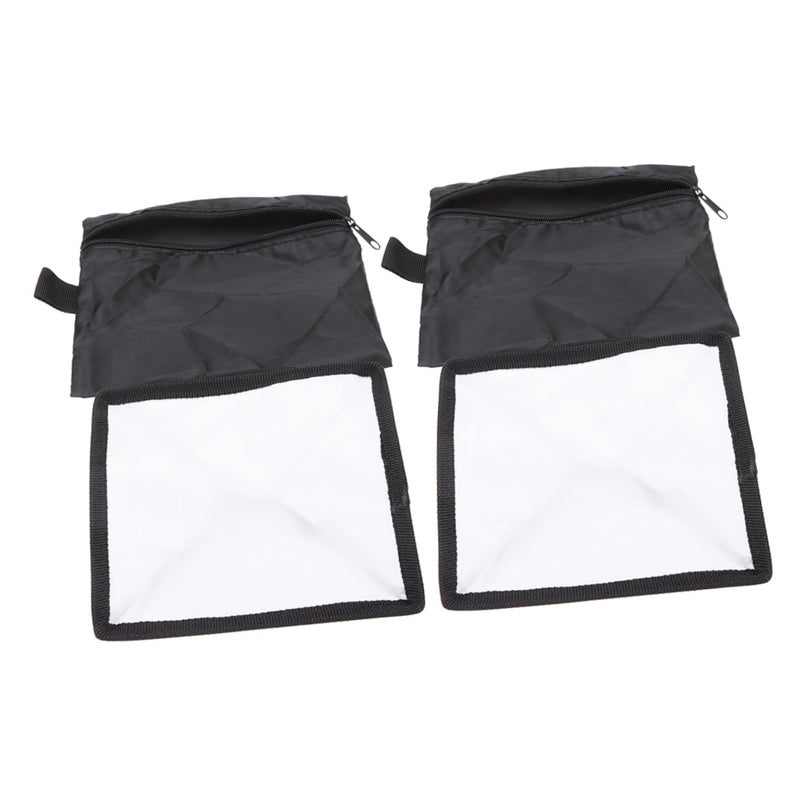 2pcs Foldable Flash Softbox Diffuser Cover Hook Closure Portable Lightweight Photography Light - Image 2