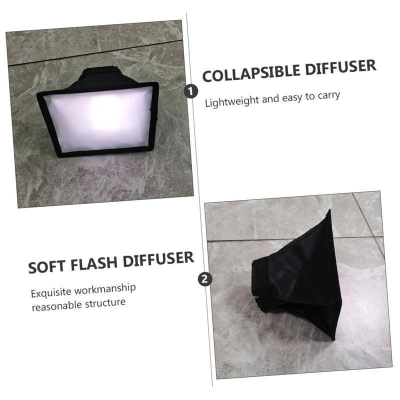 2pcs Foldable Flash Softbox Diffuser Cover Hook Closure Portable Lightweight Photography Light - Image 3