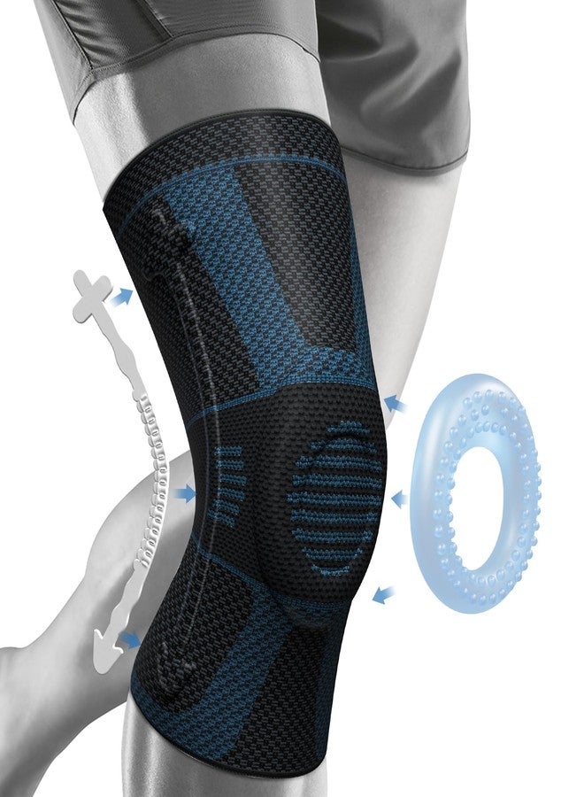 NEENCA Professional Knee Brace for Pain Relief, Medical Knee Compression Sleeve, Knee Support with Horizontal Knit Tech for Meniscus Tear, ACL, Arthritis, Joint Pain, Runner, Workout- FSA/HSA APPROVED - Image 1