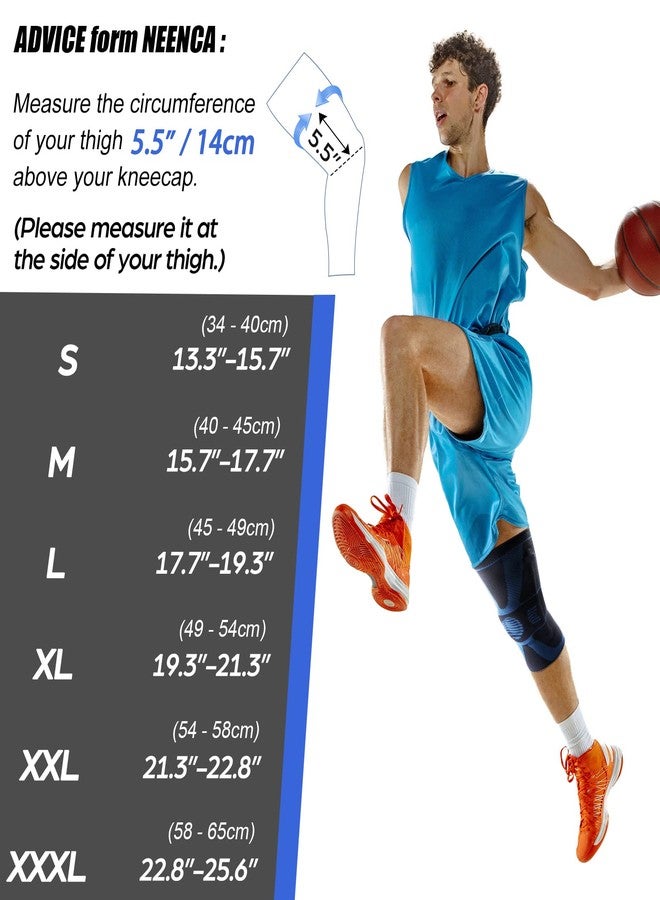 NEENCA Professional Knee Brace for Pain Relief, Medical Knee Compression Sleeve, Knee Support with Horizontal Knit Tech for Meniscus Tear, ACL, Arthritis, Joint Pain, Runner, Workout- FSA/HSA APPROVED - Image 5
