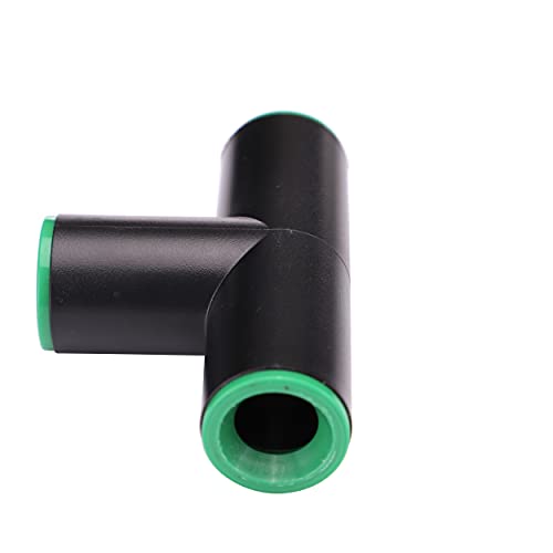 Raindrip رايندريب 347G00UB تي ضغط، 1/2 بوصة، ملحق ري بالتنقيط لتمديد الإمداد وخط التنقيط، أسود مع أخضر - Image 4