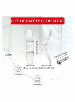 Blind Cord Cleats Baby Safety Rope Cleat Hooks Adhesive Holder Window String Child Proofing Wind Up Wrap for Home Office Curtains Sun Screens Shades Ropes (24 Pack) - pzsku/Z489B8BD33A8DE6DA0DB2Z/45/_/1699065134/d0f859e0-b749-421d-bc4a-b0d2b049af0e