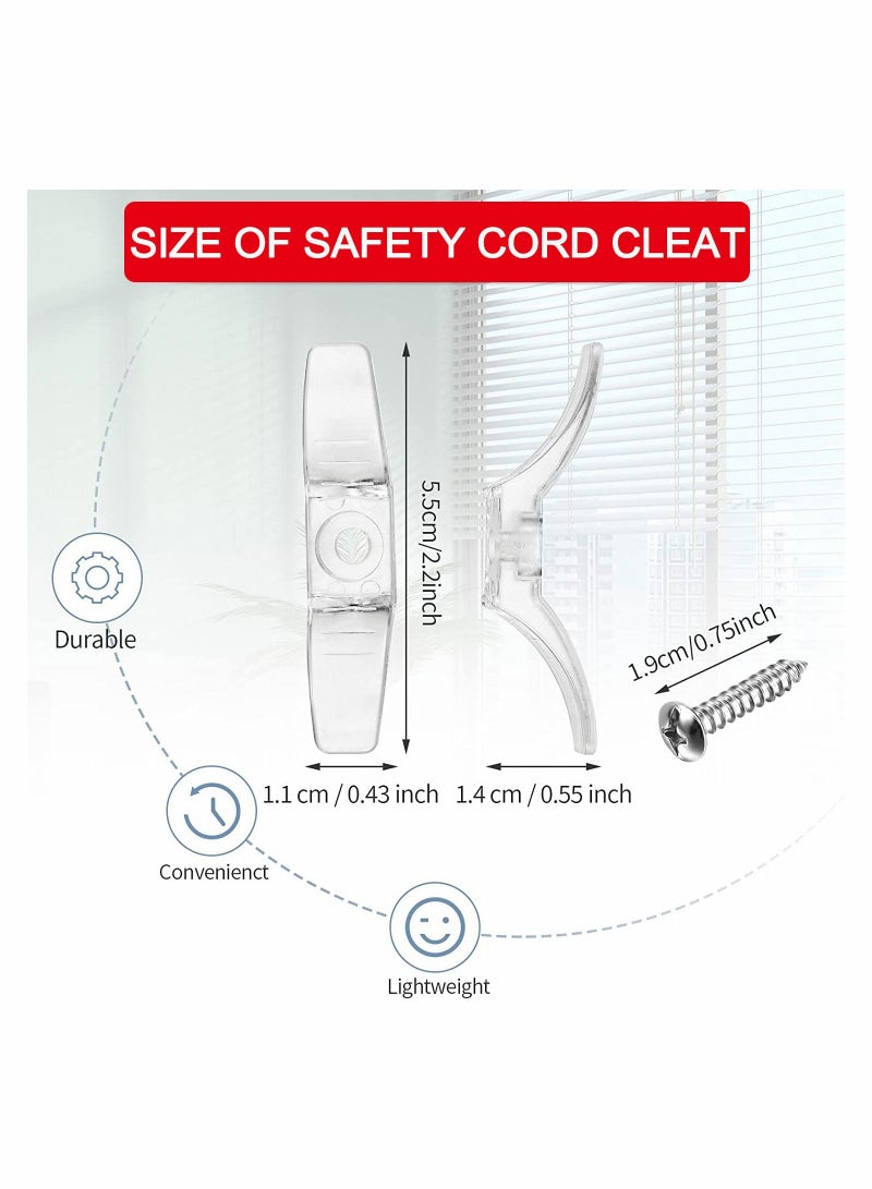 SYOSI Blind Cord Cleats Baby Safety Rope Cleat Hooks Adhesive Holder Window String Child Proofing Wind Up Wrap for Home Office Curtains Sun Screens Shades Ropes (24 Pack) - Image 5