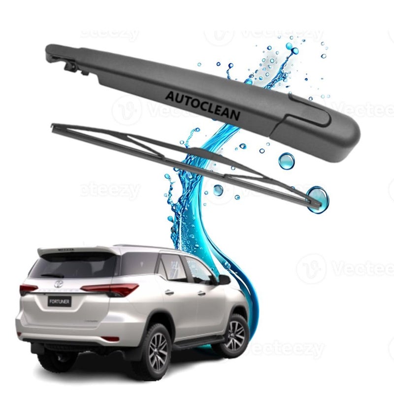 AutoClean Rear Wiper Arm With Blade For Fortuner New 2016 To 2021 Model (Windshield Washer Tablet Free) - Image 1