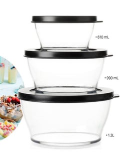 Tupperware طقم ملكي من 3 قطع 