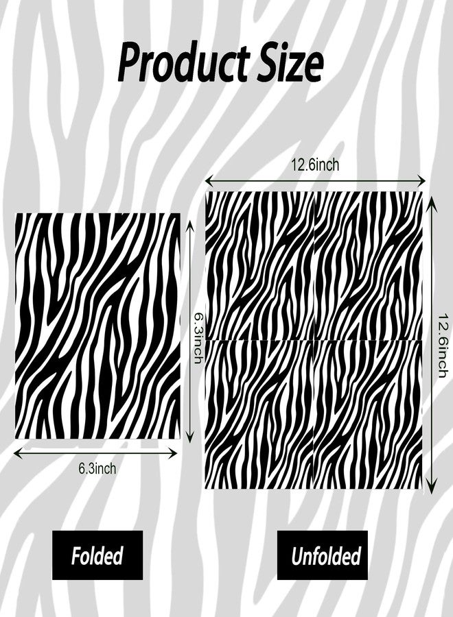 BHNACIER 40Pcs Zebra Print Paper Napkins Zebra Party Napkins Jungle Animals Napkin Birthday Themed Party Supplies Jungle Animals Disposable Paper Napkin for Jungle Animals Parties, Safari Animal Party Pack - Image 3