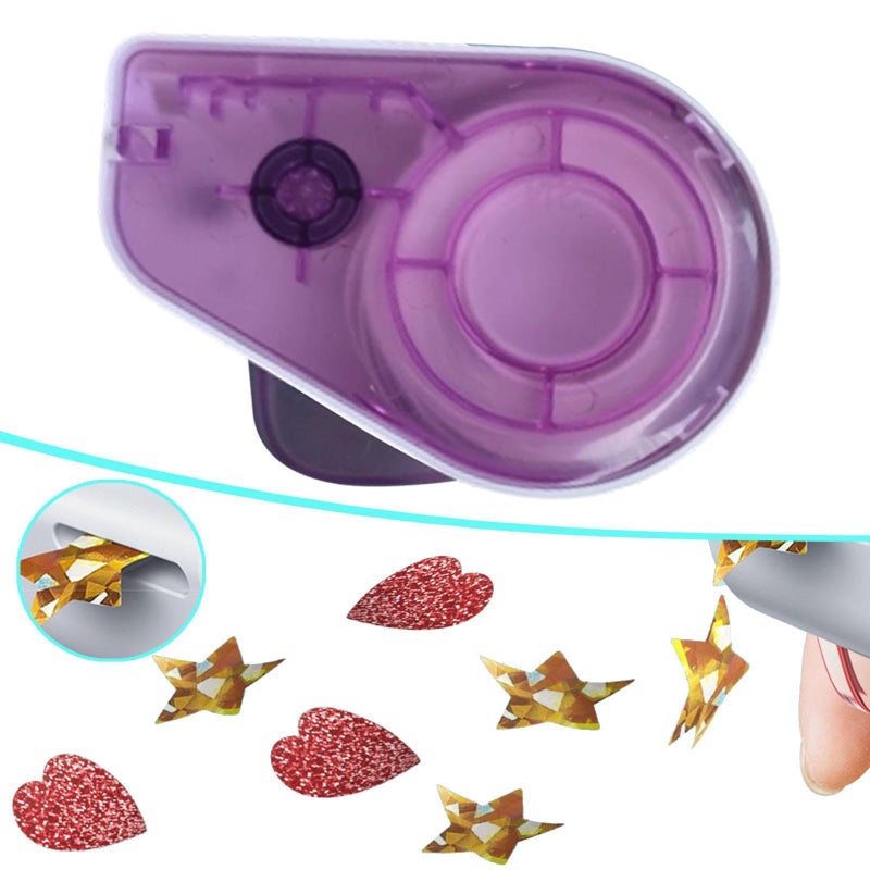 Purple Manual Sticker Dispenser with Pushbutton Function for Rolls PP Teaching Material - Image 3